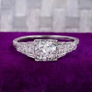 1.04 Carat Old European-Cut Diamond Ring c. 1920s