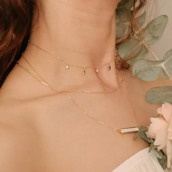 10mm Bar / Link Choker Necklace