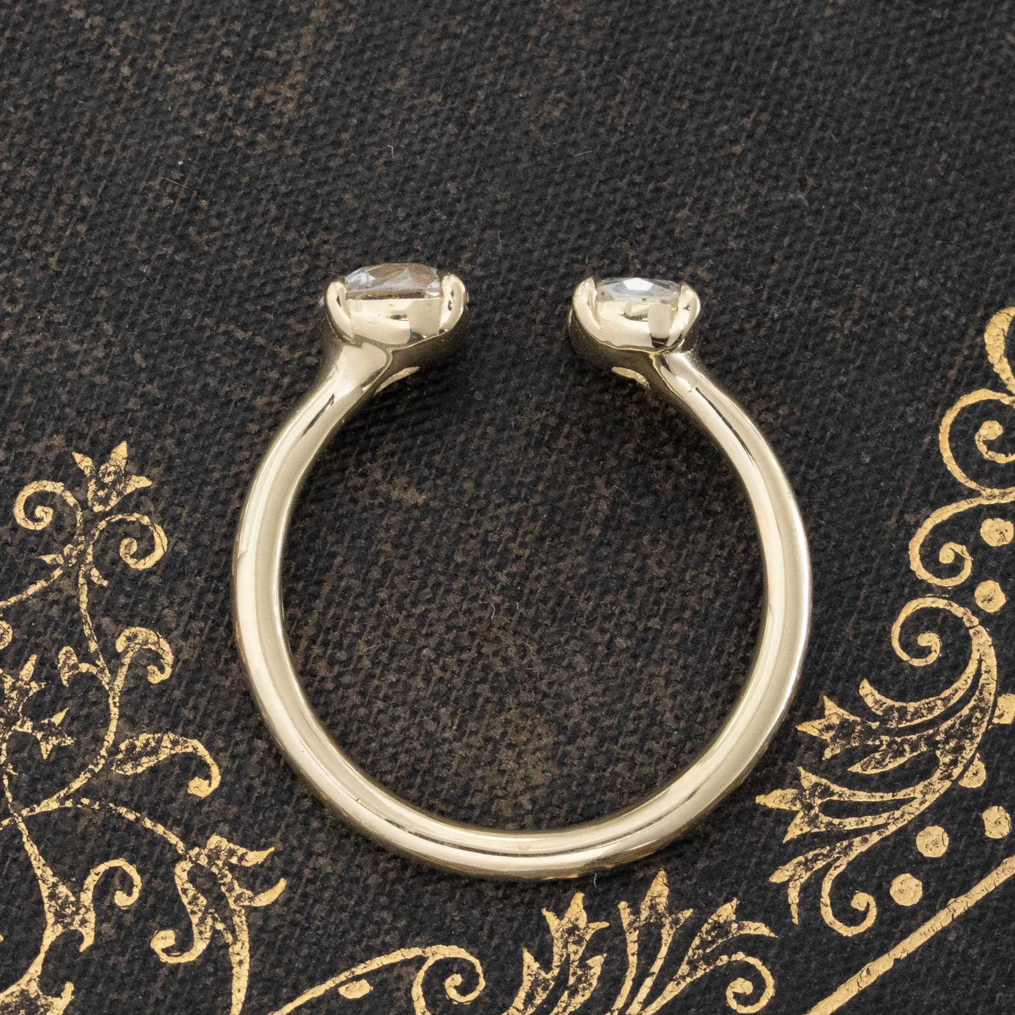 1.17ctw Old European & Peruzzi Cut Diamond Toi et Moi