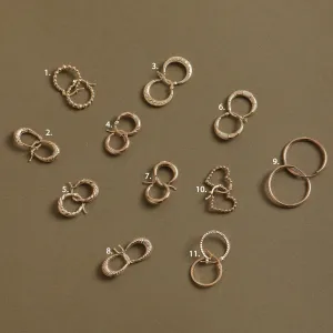 14k Gold Promotional Hoop Earrings