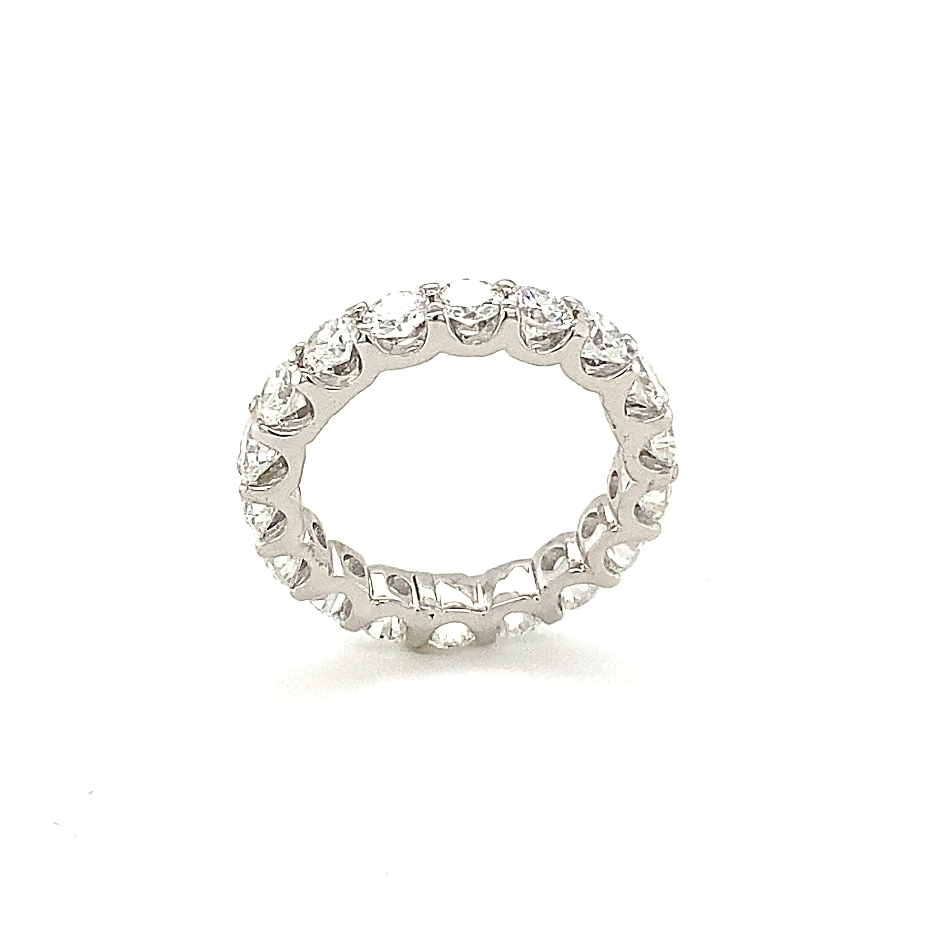 14k White Gold Diamond Eternity Band Size 5.25 TDW = 2.90 Ct / G Color / VS