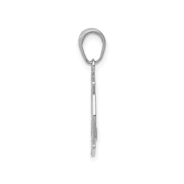 14K White Gold St. Florian Badge Pendant
