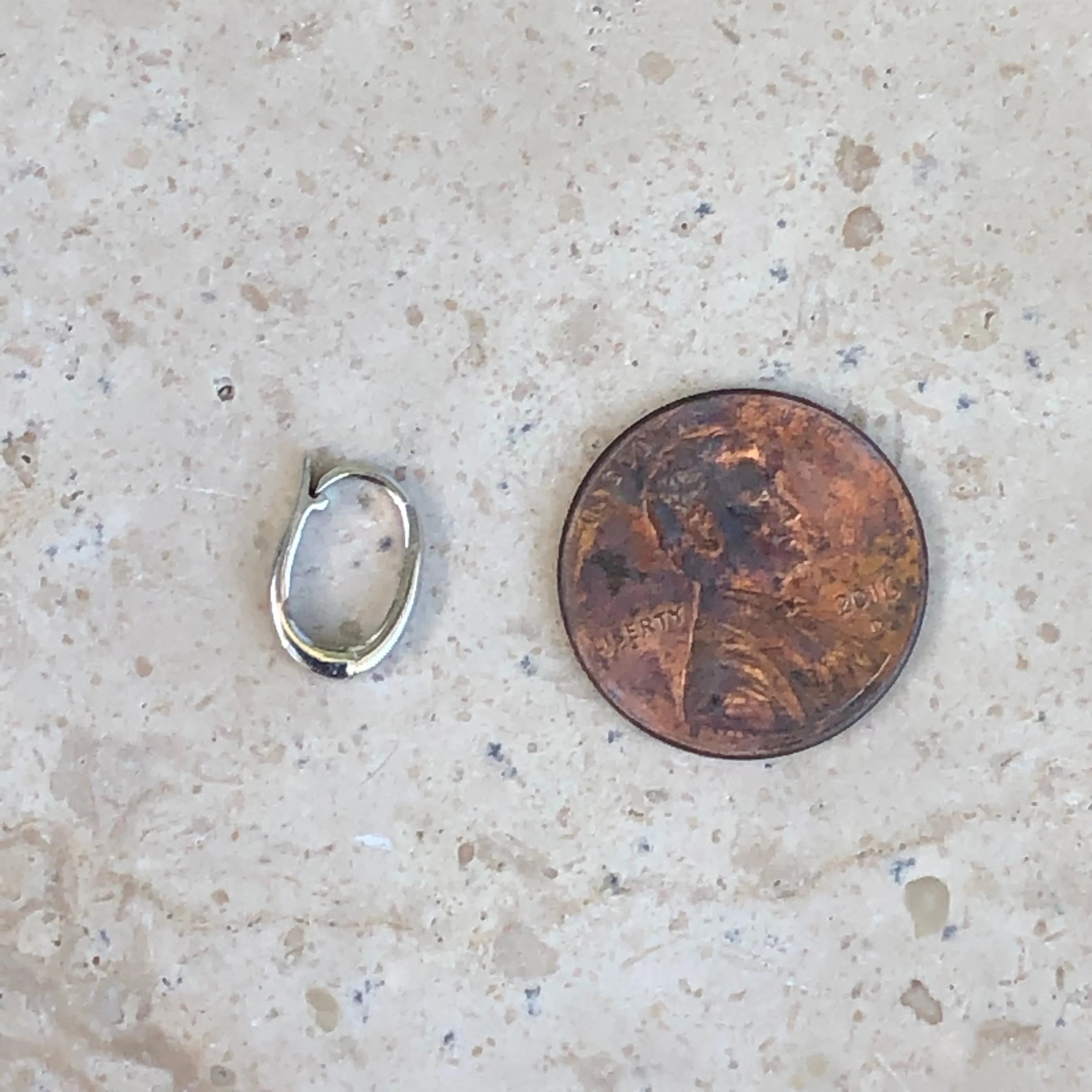14KT White Gold Small Pearl Enhancer 6mm