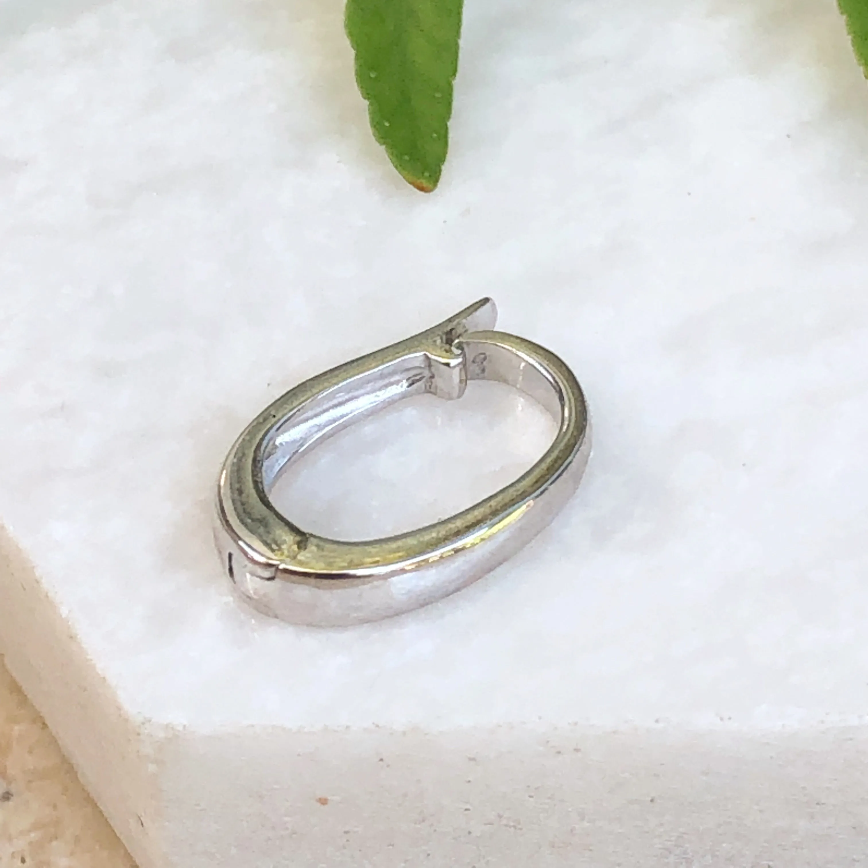 14KT White Gold Small Pearl Enhancer 6mm