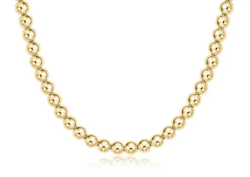 15" Choker Classic Gold 6mm Bead