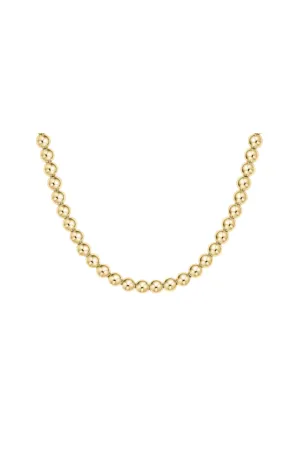 15" Choker Classic Gold 6mm Bead