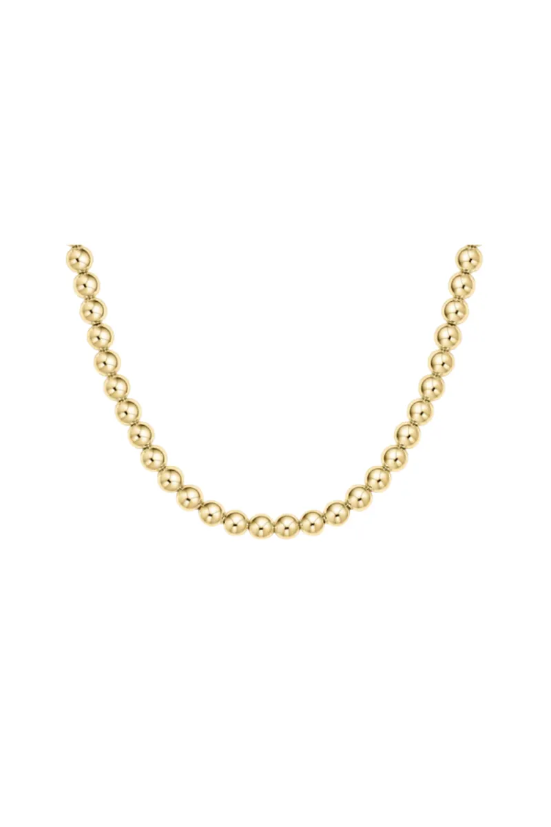 15" Choker Classic Gold 6mm Bead