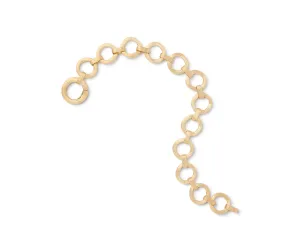 18K Yellow Gold Flat Link Bracelet