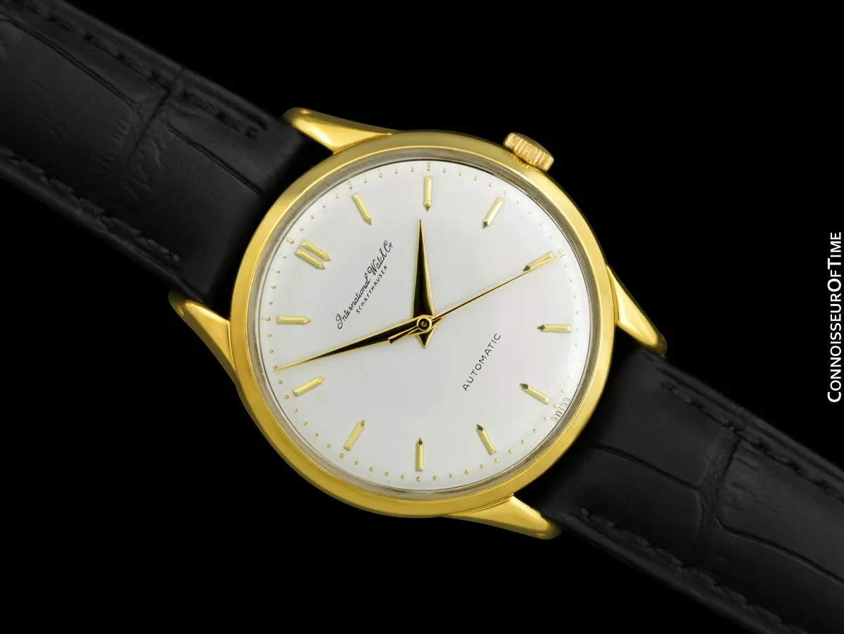1961 IWC Vintage Mens Watch, Cal. 853 Automatic - 18K Gold Plated