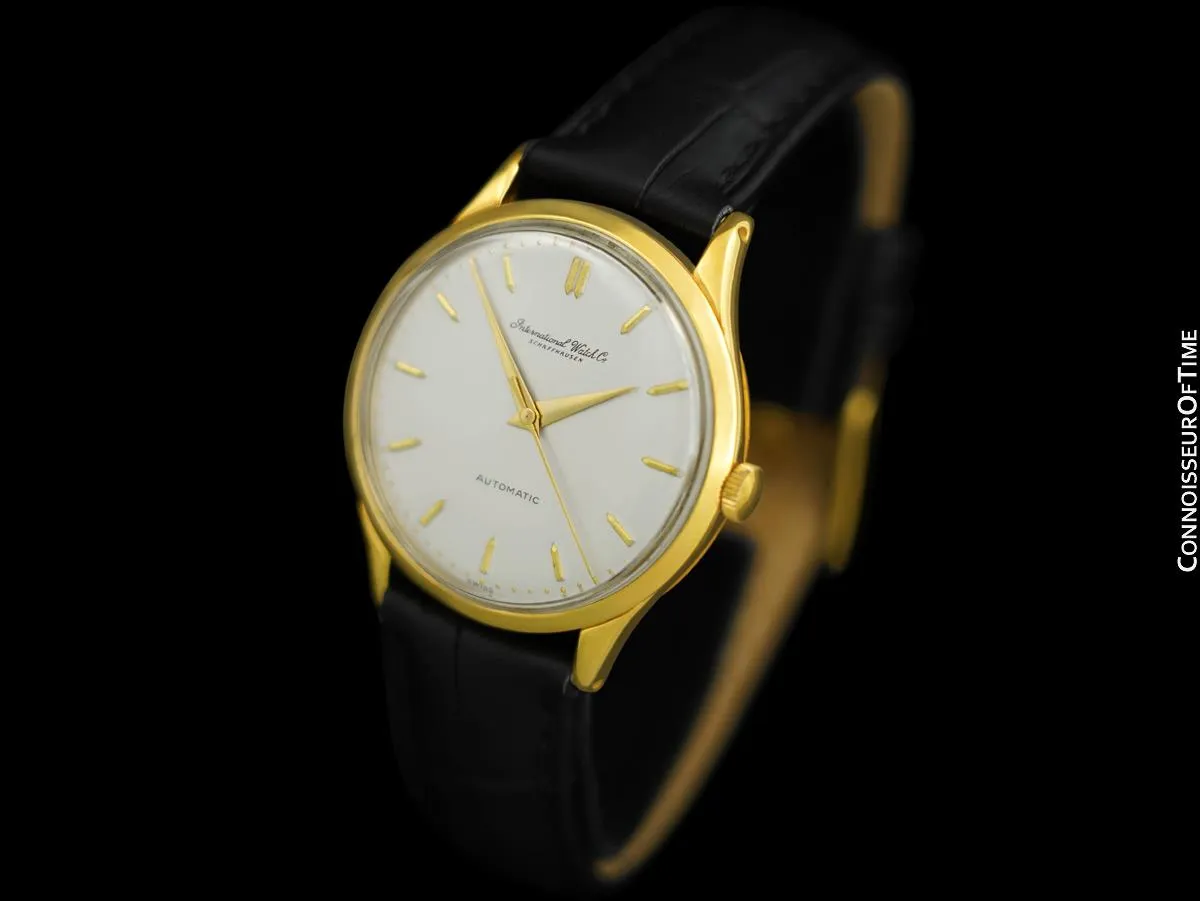 1961 IWC Vintage Mens Watch, Cal. 853 Automatic - 18K Gold Plated