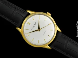 1961 IWC Vintage Mens Watch, Cal. 853 Automatic - 18K Gold Plated