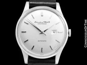1963 IWC Vintage Mens Watch, Cal. 8531 Automatic with Date - Stainless Steel