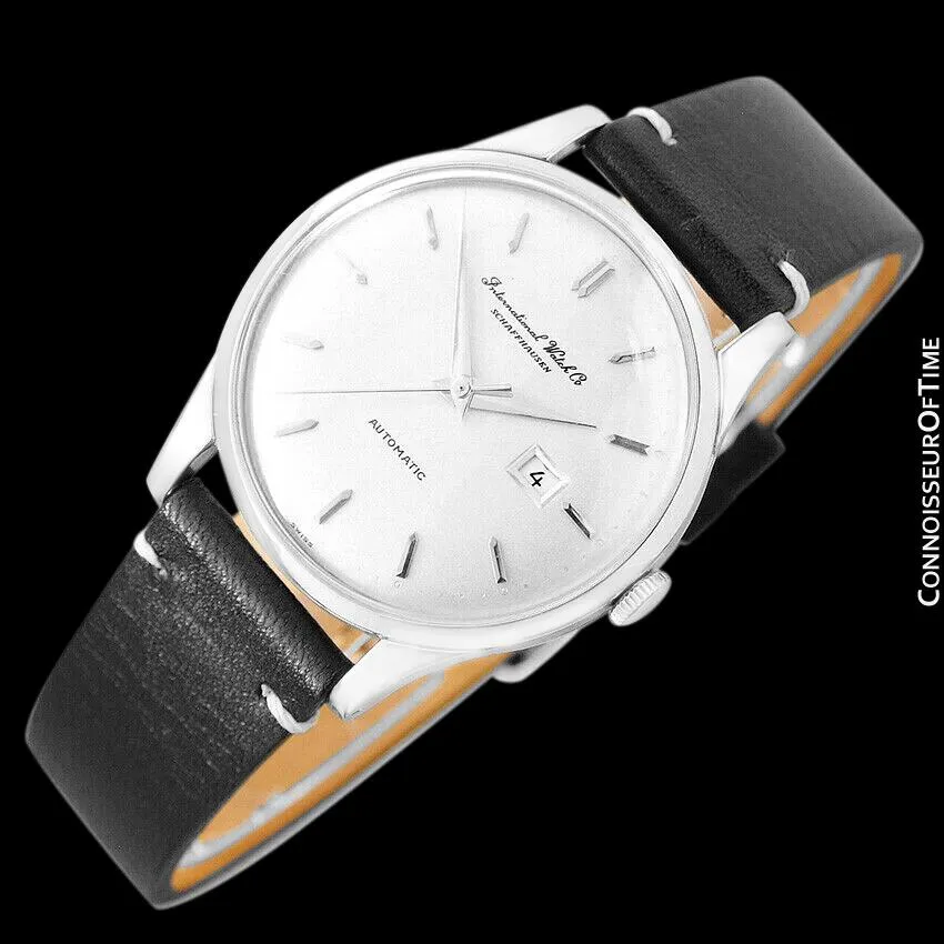 1963 IWC Vintage Mens Watch, Cal. 8531 Automatic with Date - Stainless Steel