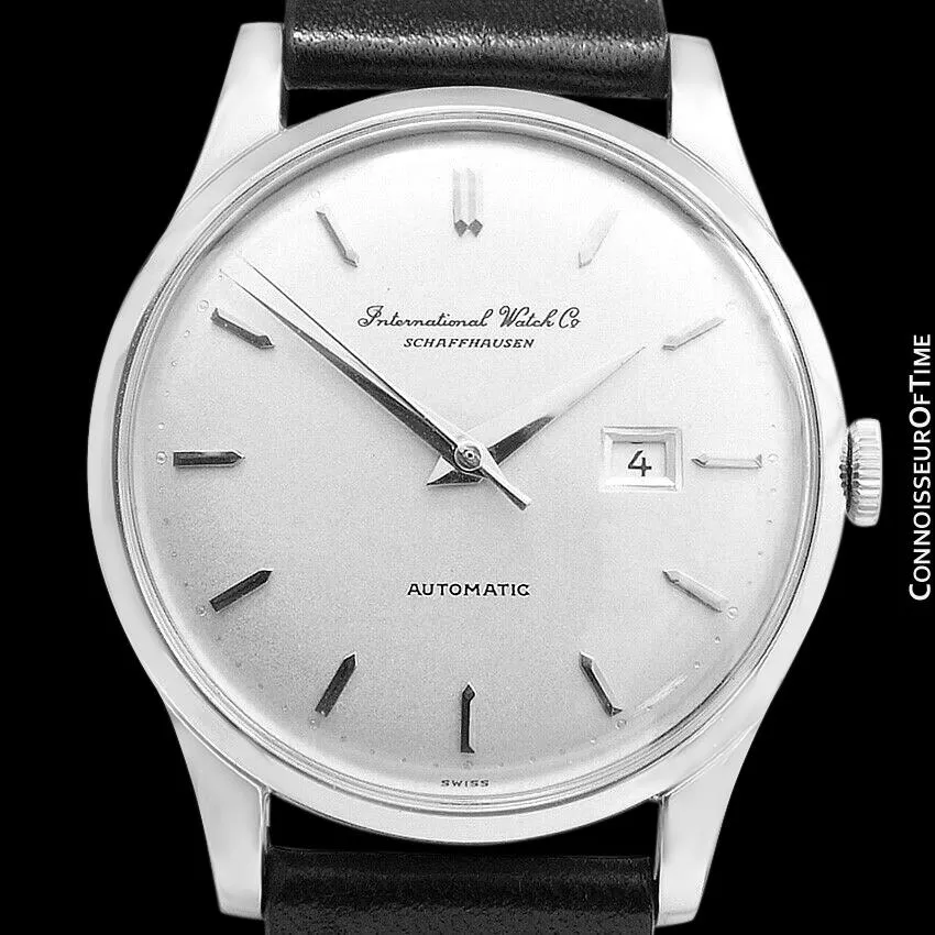 1963 IWC Vintage Mens Watch, Cal. 8531 Automatic with Date - Stainless Steel