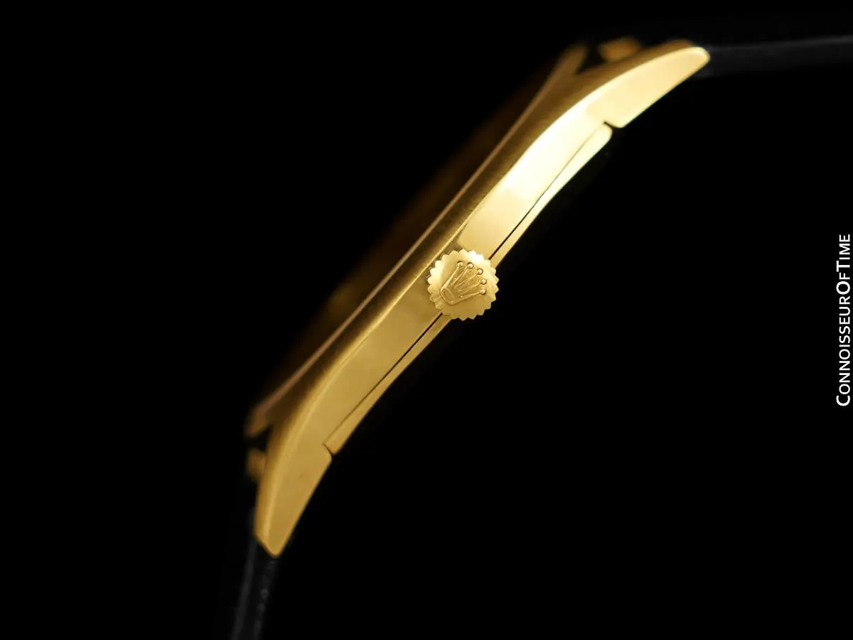 1973 Rolex Cellini Vintage Mens Handwound Dress Watch, Ref. 3804 - 18K Gold