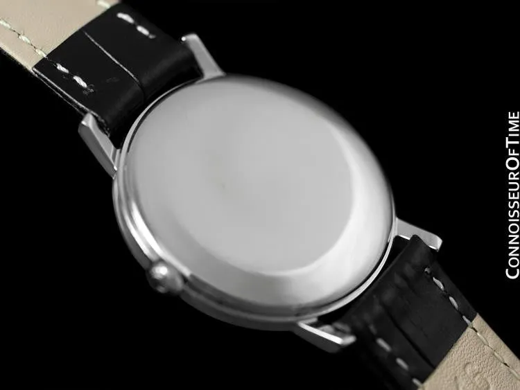 1974 Omega Geneve Vintage Mens Midsize Handwound Ultra Thin Dress Watch - Stainless Steel