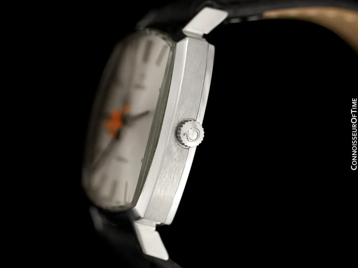 1975 Omega Geneve Vintage Mens Unisex Handwound Dress Watch with Disney's Pluto Dog - Stainless Steel