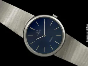 1978 Omega De Ville Vintage Mens Dress Watch with Bracelet - Stainless Steel