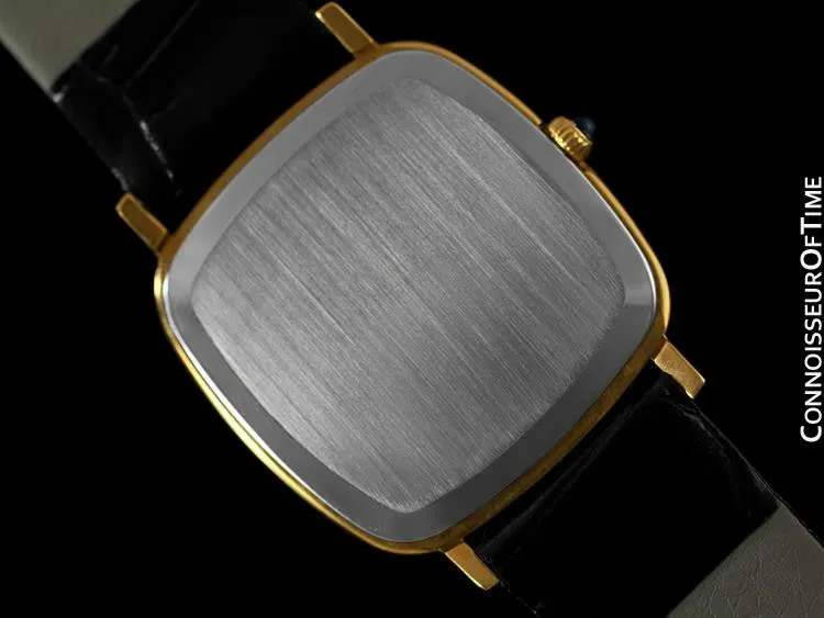 1979 Omega De Ville Vintage Mens Handwound Ultra Thin Dress Watch - 18K Gold Plated & Stainless Steel