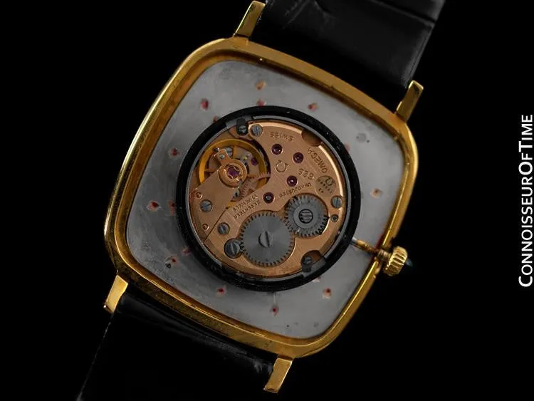 1979 Omega De Ville Vintage Mens Handwound Ultra Thin Dress Watch - 18K Gold Plated & Stainless Steel