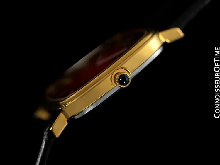 1979 Omega De Ville Vintage Mens Handwound Ultra Thin Dress Watch - 18K Gold Plated & Stainless Steel