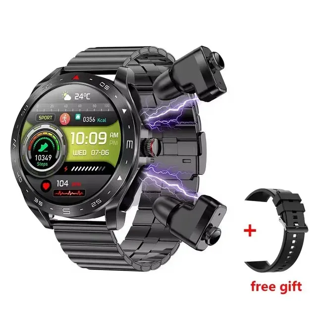 2024 New Smart Watch TWS 2-in-1 Bluetooth Earphones HIFI 9D Sound Quality Bluetooth Call For Men and Women Sports Smartwatches