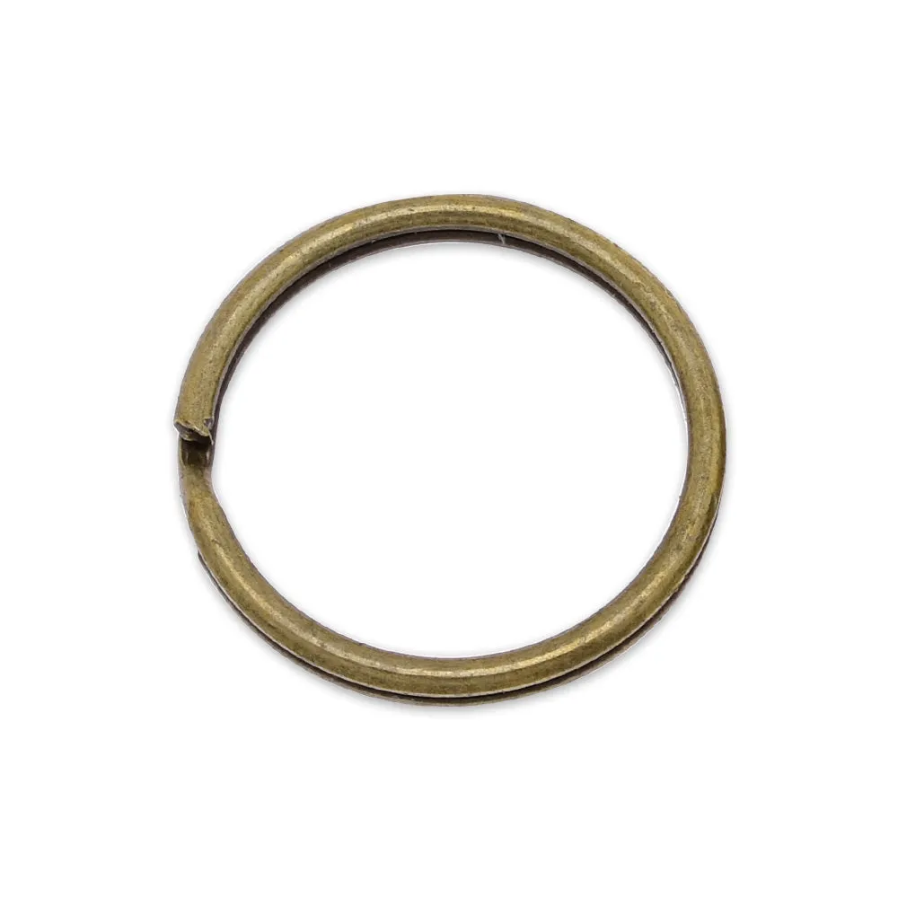 22mm Iron Keychain Rings Split Ring Key Ring Metal Keychain Rings Clasps personalized keyring antique bronze 50 pcs 10183208