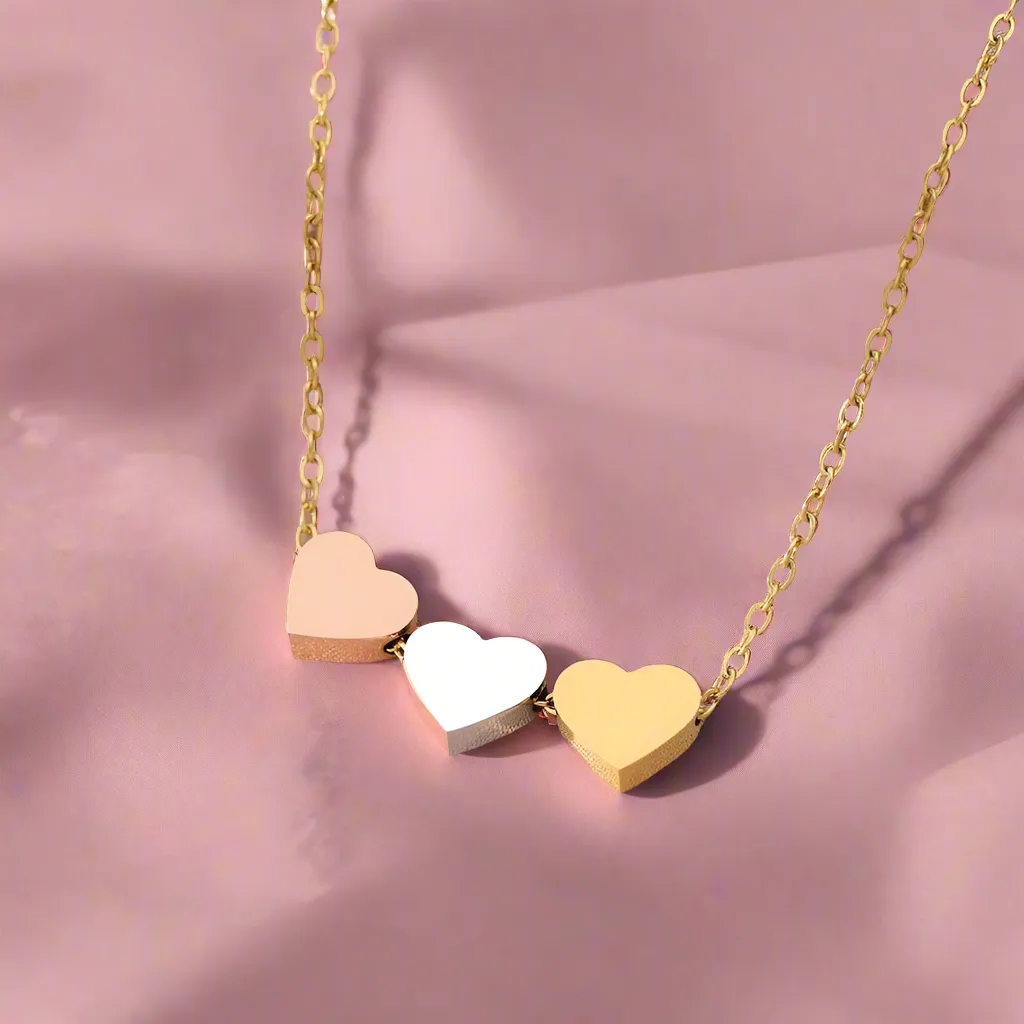 3 Hearts Sweetheart Necklace