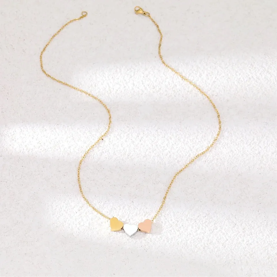 3 Hearts Sweetheart Necklace