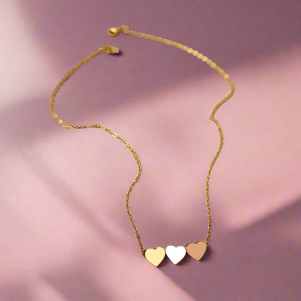 3 Hearts Sweetheart Necklace