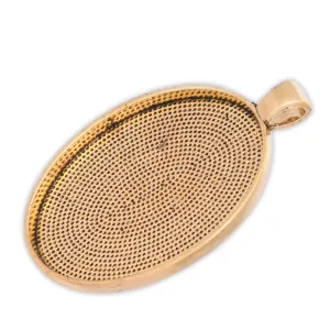 30*40mm Oval Cameo Cabochon Base Setting Pendants,Antique Gold,Lead Free And Nickel Free,Sold 20PCS Per Lot