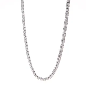 5.03ct 14k White Gold Diamond Choker Necklace