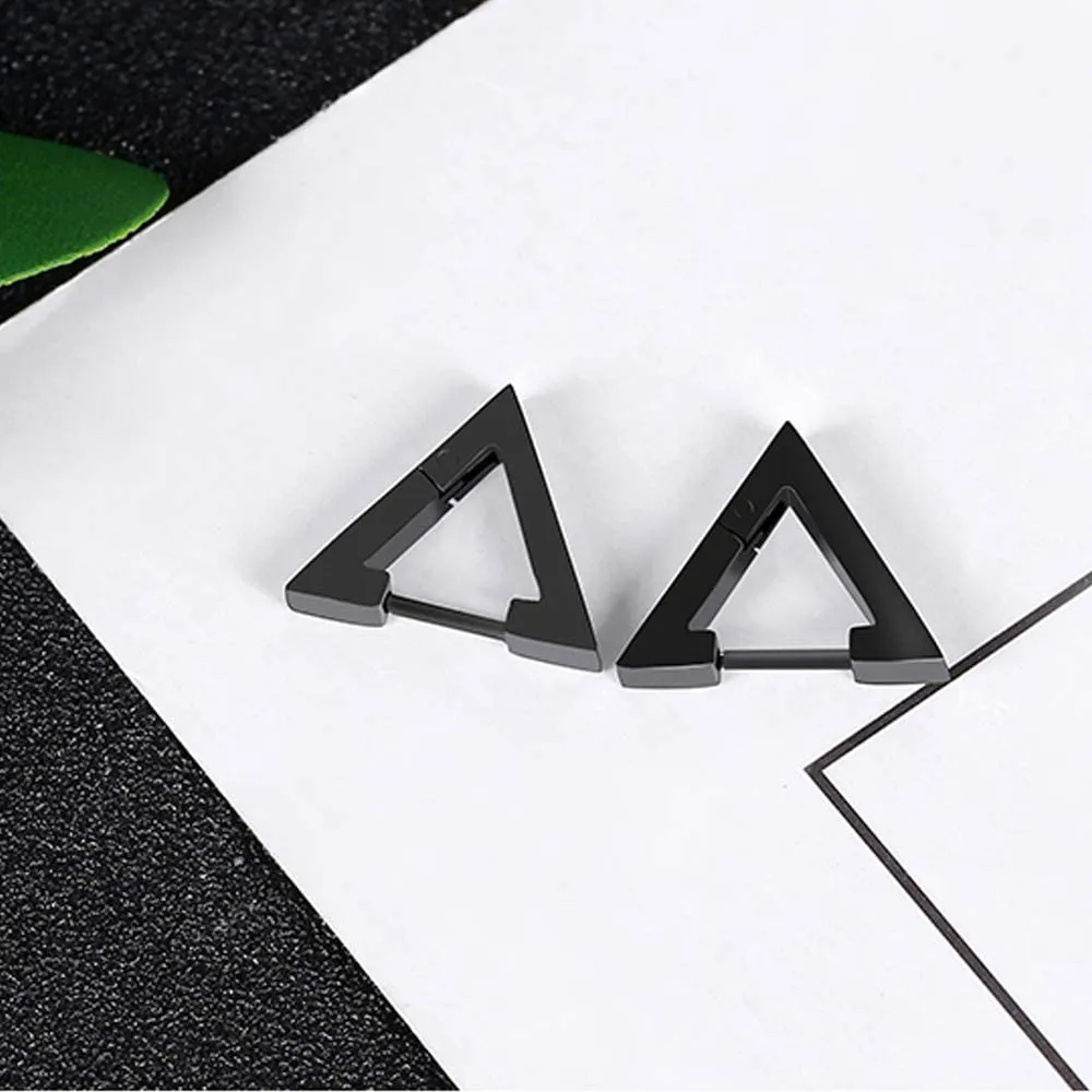9 Pairs Stainless Steel Hoop Earrings