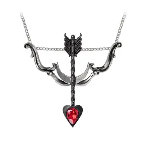 Alchemy Gothic P926 Desire Moi Necklace Pendant Bow& Arrow Heart Cupid Valentine