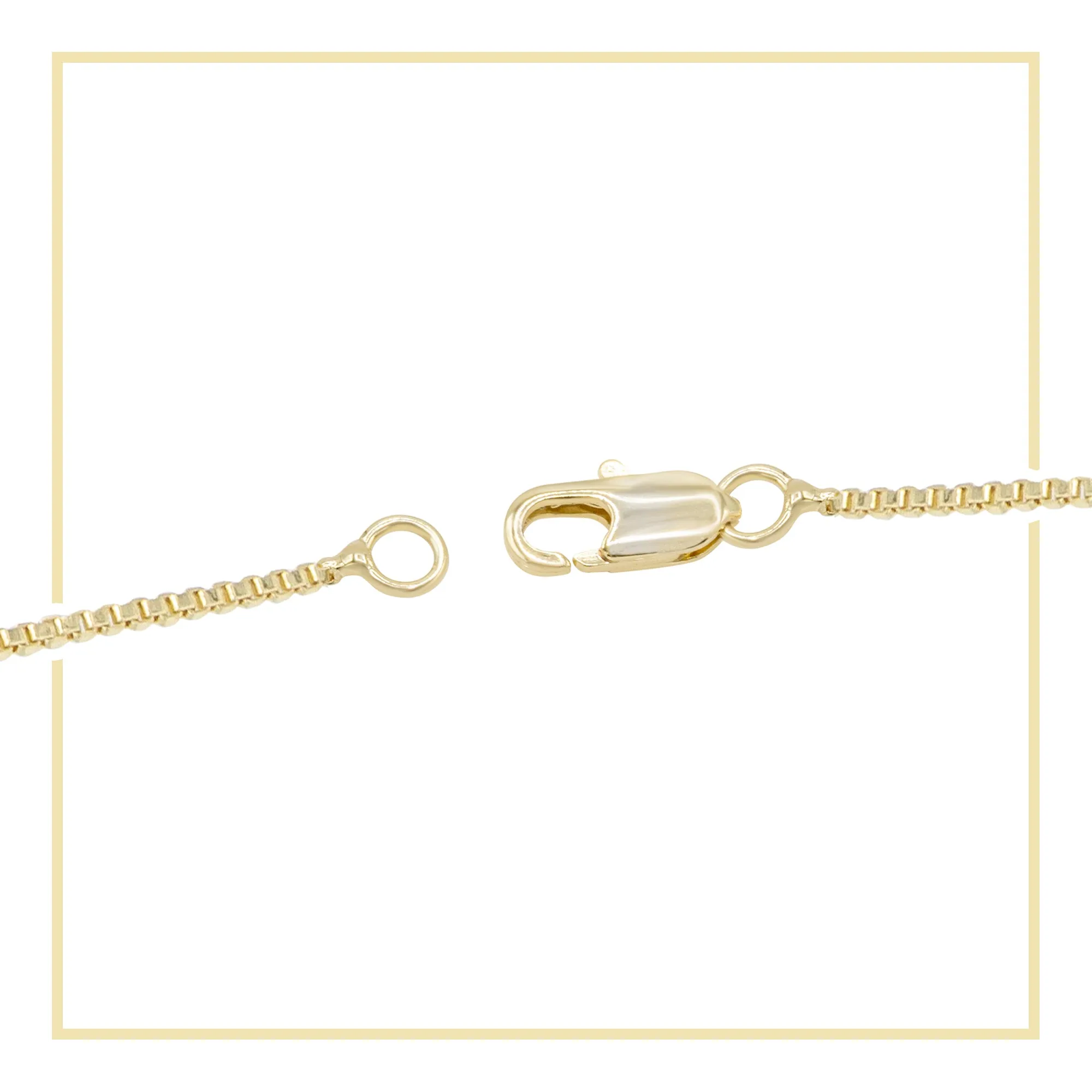 Alphabet A-Z Initial Letter CZ Pendant 14K Gold Filled Box Chain Set 18" 20" 24" Women Necklace Set