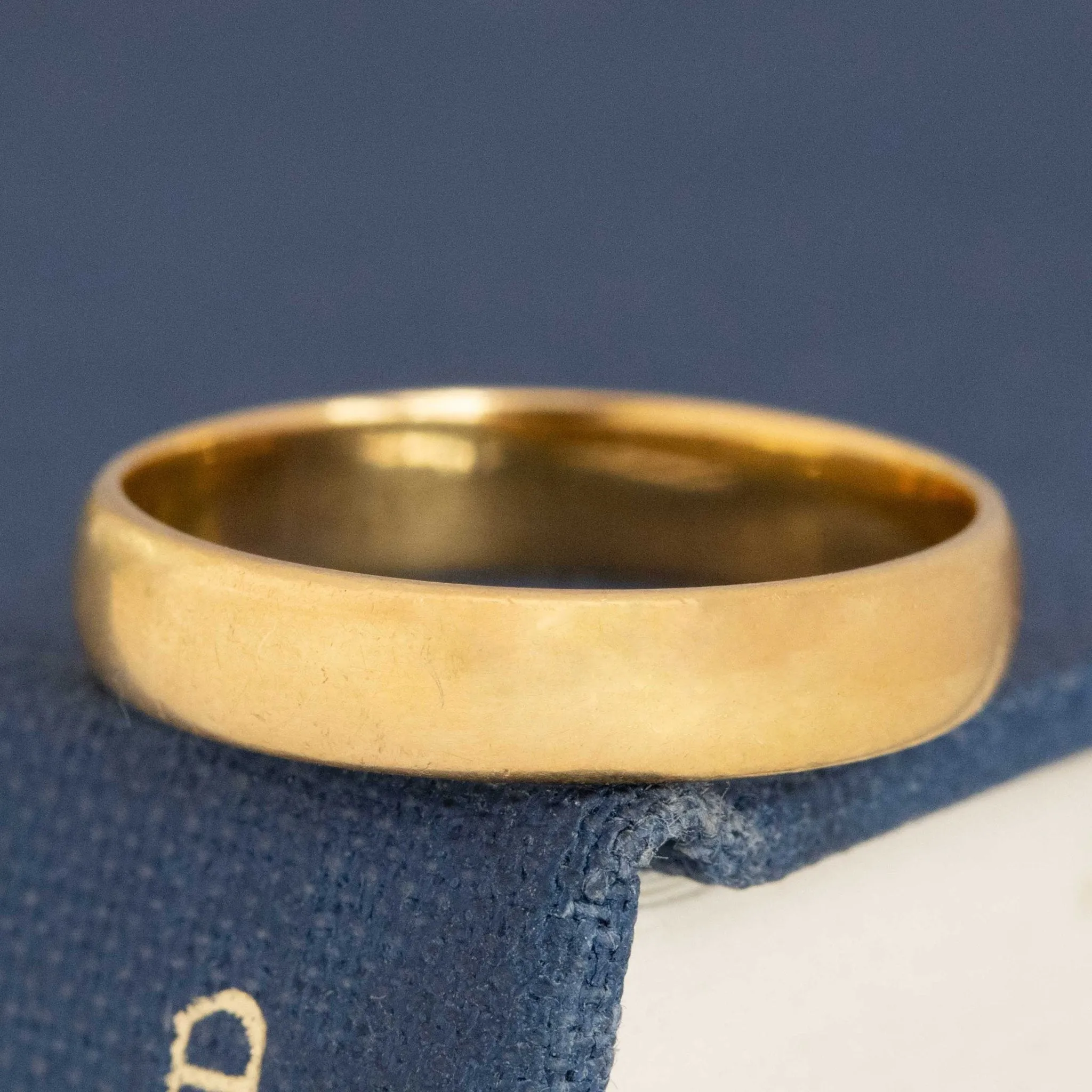 Antique 20kt Wedding Band, 3.65mm