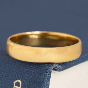 Antique 20kt Wedding Band, 3.65mm