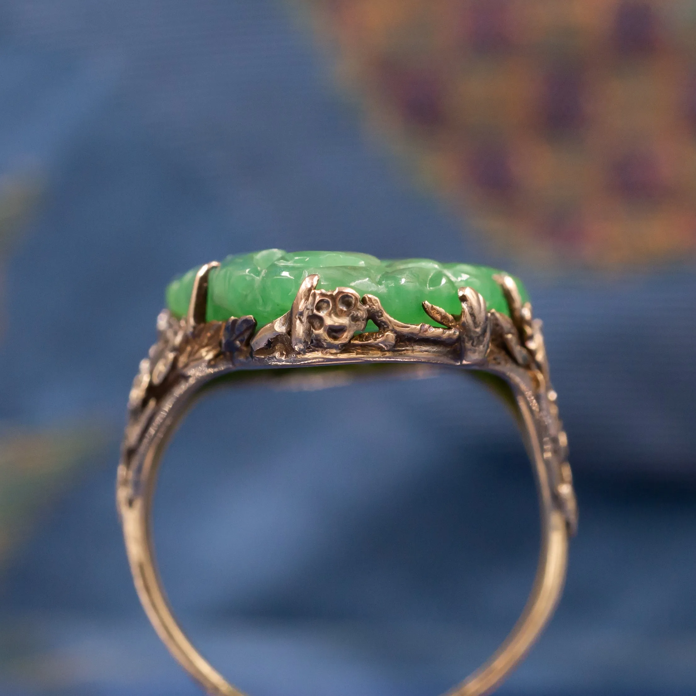 Antique Carved Jade Ring