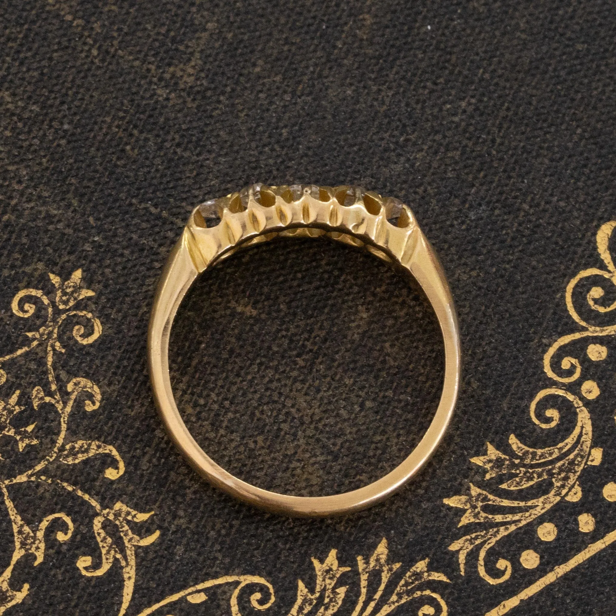 Antique Diamond 5-Stone Band, English
