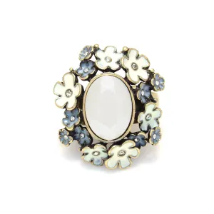 ANTIQUE GOLD WHITE RINGS #FW1202570 (MG3)