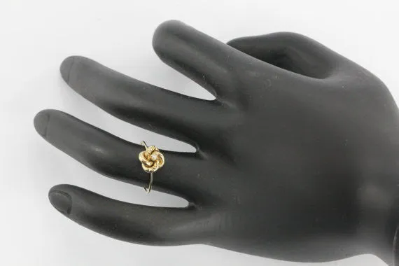 Antique Victorian 14K & 10K Gold Love Knot Seed Pearl Stick Pin Conversion Ring