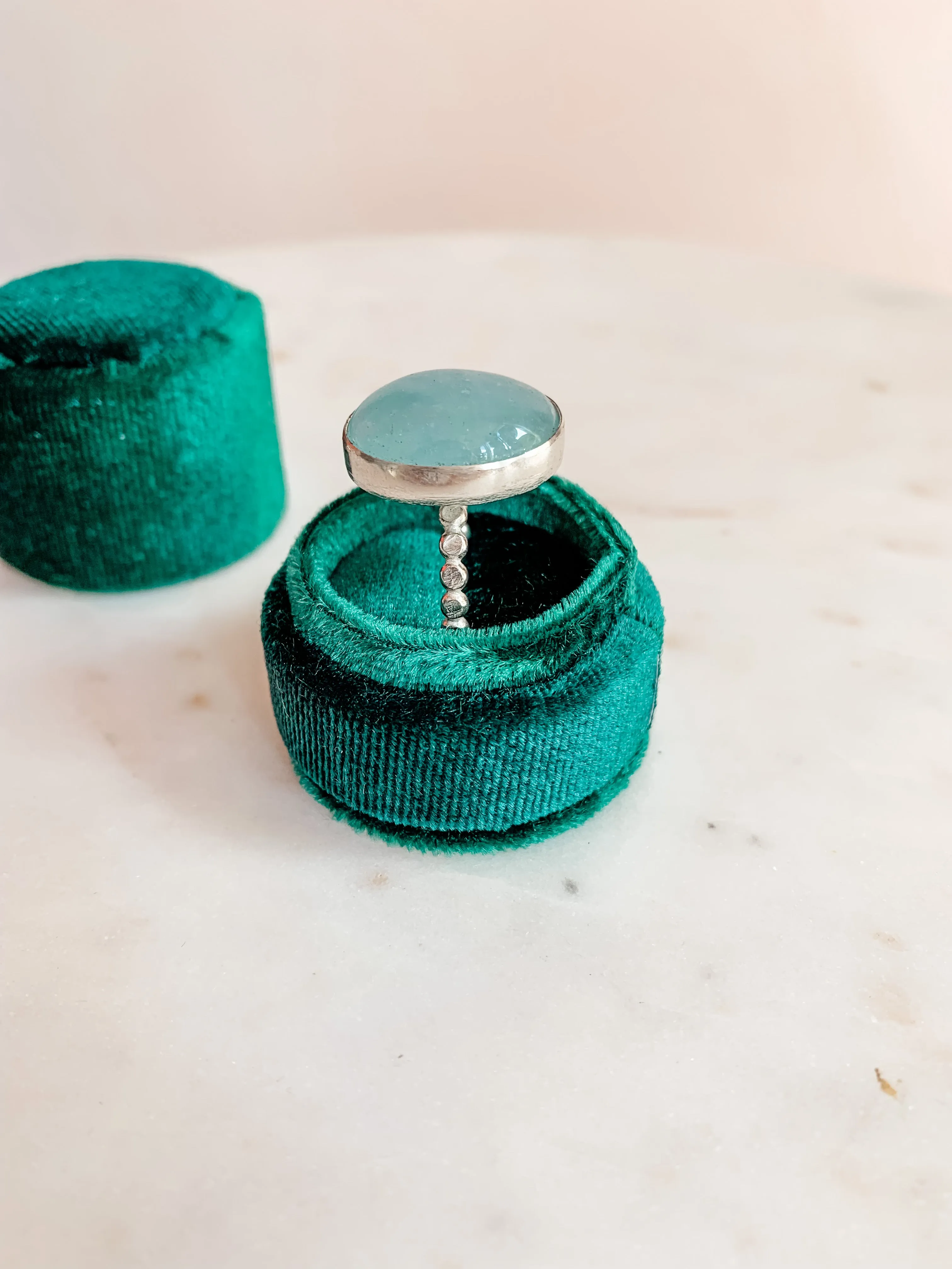 Aquamarine Statement Ring - 9
