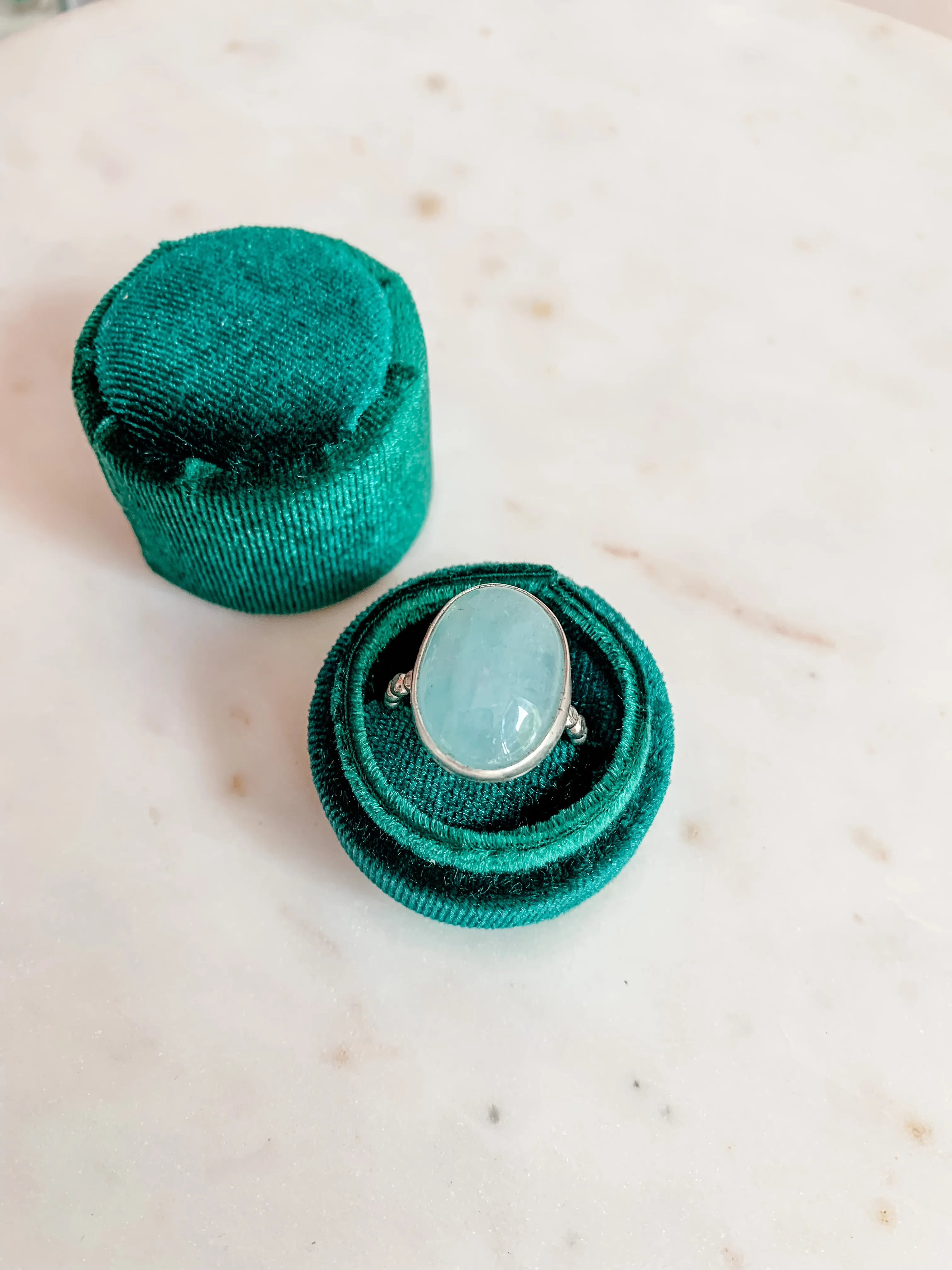 Aquamarine Statement Ring - 9