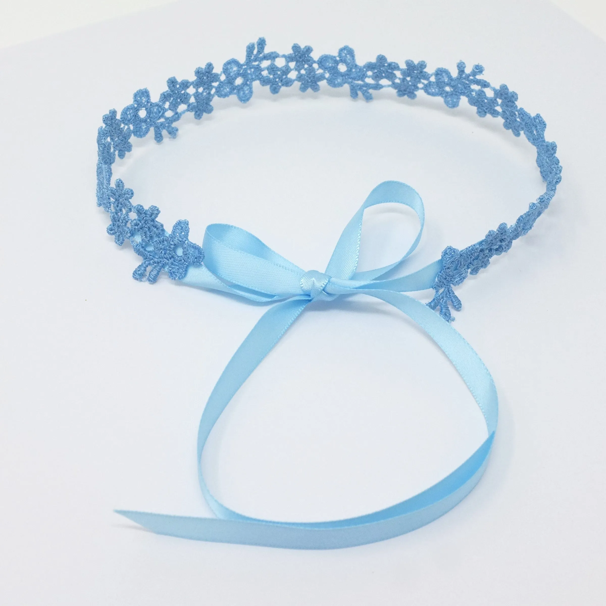 Astrid Light Blue Daisy Choker