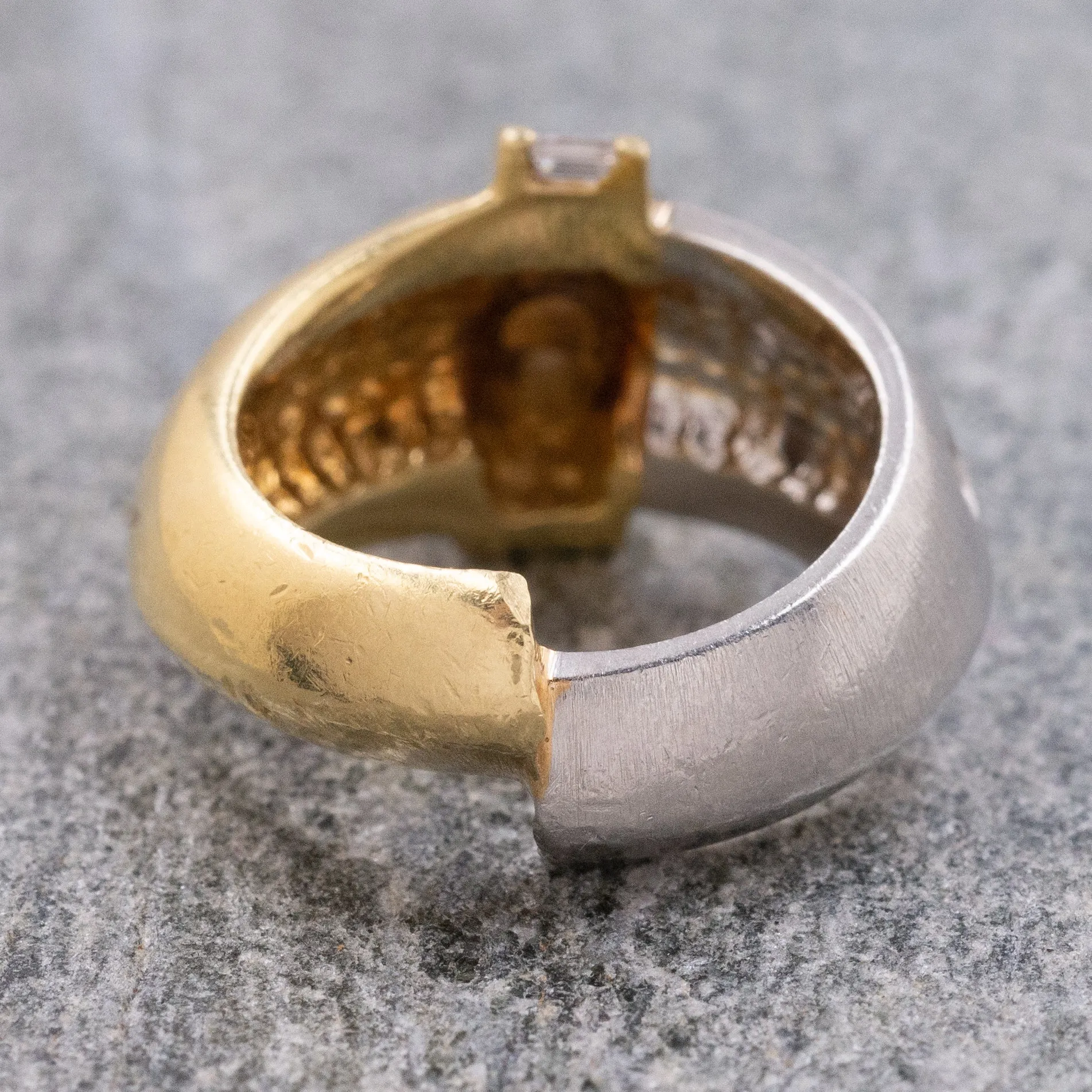 Avant-garde Diamond Art Ring c1980