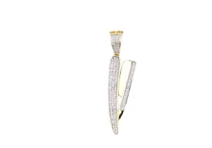 Barber Razor Diamond Pendant