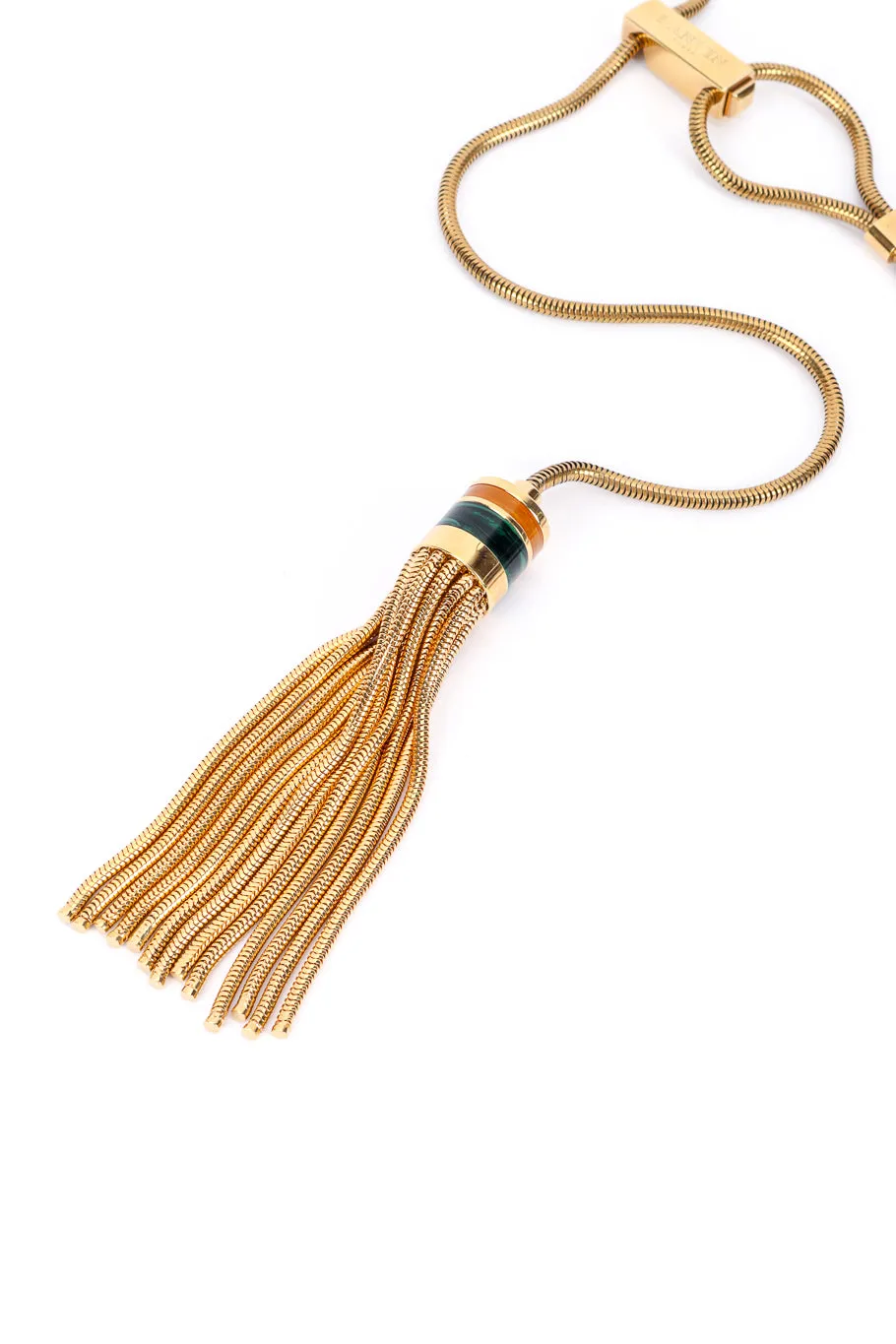 Barrel Pendant Lariat Necklace