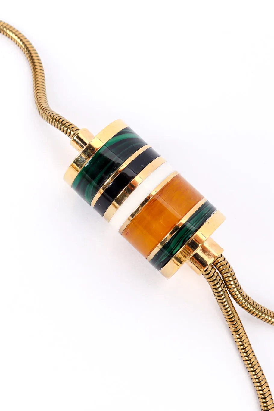 Barrel Pendant Lariat Necklace