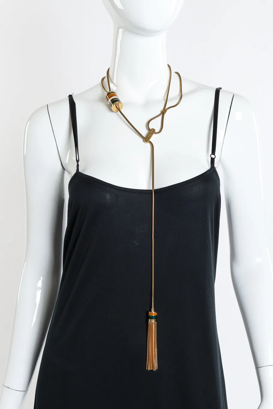 Barrel Pendant Lariat Necklace