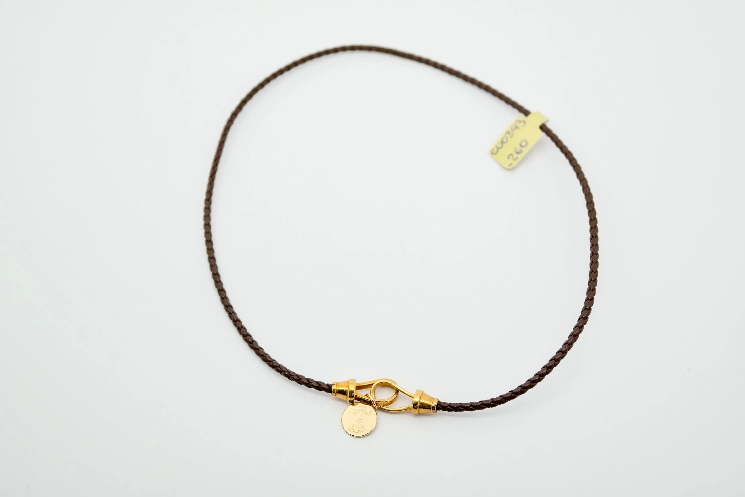 Basic Braided Leather Strand Choker